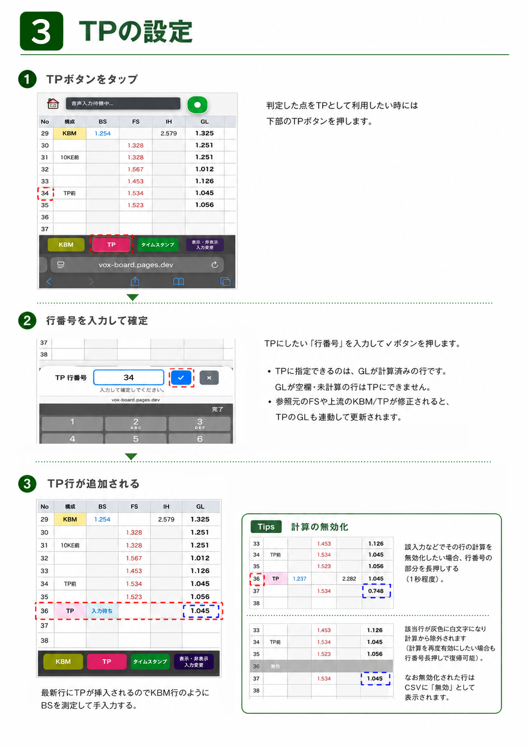 TP設定